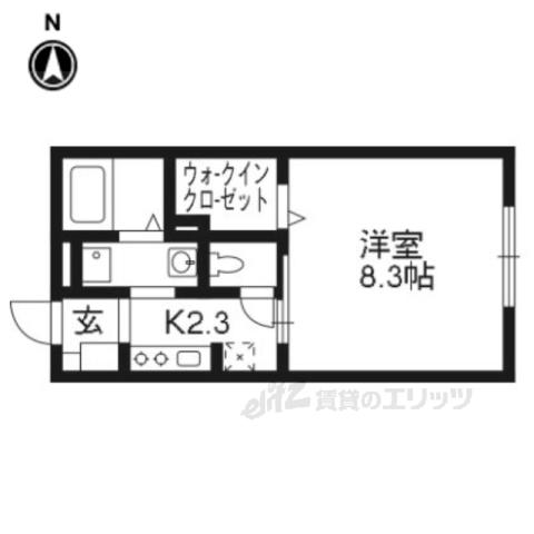 PRIMAVERA(1K/1階)の間取り写真