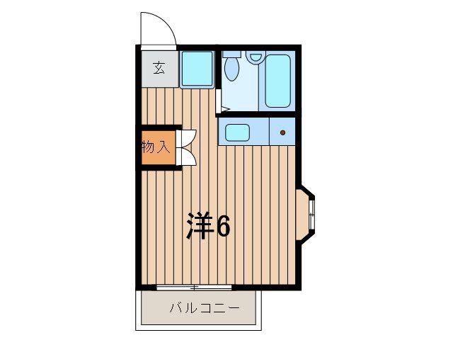 イッセイハウス浦和第一(ワンルーム/1階)の間取り写真
