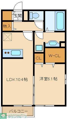 ティルタ サリ(1LDK/2階)の間取り写真