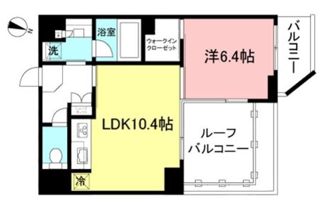 プライムメゾン方南町(1LDK/3階)の間取り写真