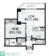 コネクトパークヒルズ八千代台(1LDK/2階)の間取り写真