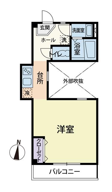 TROOP(ワンルーム/2階)の間取り写真