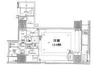 モデルノトッレ松濤(1K/8階)の間取り写真