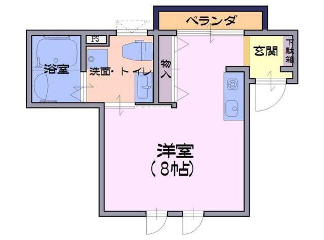 HALELEA ハレレア(1K/1階)の間取り写真