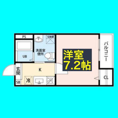 ビエネスタル(1K/3階)の間取り写真