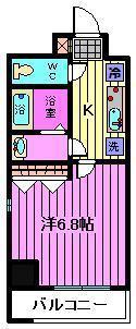 BLANCE OMIYA(1K/4階)の間取り写真