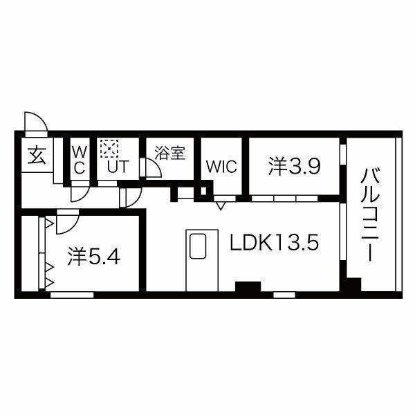 C・P・PURE隼人町(2LDK/2階)の間取り写真