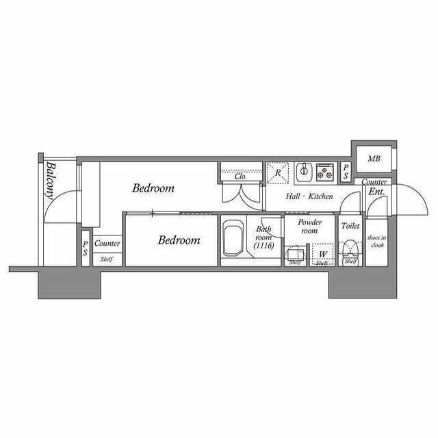 ACP RESIDENCE 亀戸(2K/3階)の間取り写真