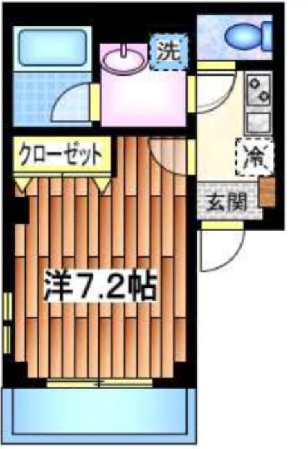 メゾンドボヌール(1K/1階)の間取り写真