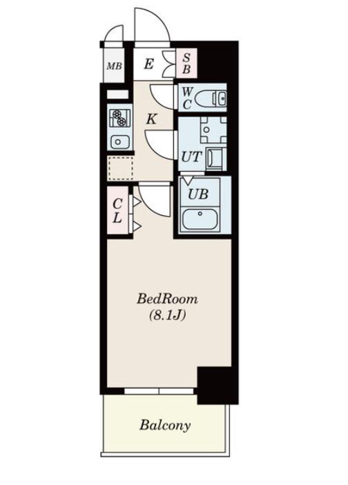 S-RESIDENCE堀田ノースIIエスレジデンスホリタノースツー(1K/6階)の間取り写真
