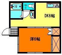 カーサ・エニーワン(1DK/1階)の間取り写真