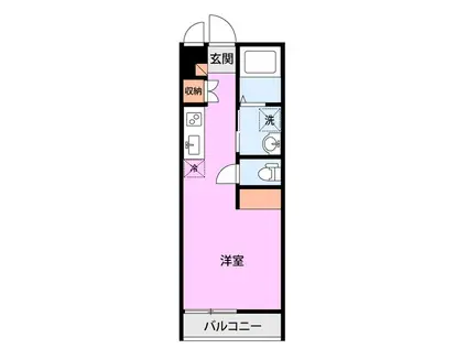 N-VILLAGE紫竹山(1K/3階)の間取り写真