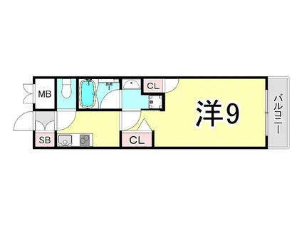 パレス東洋神戸5号館(1K/1階)の間取り写真