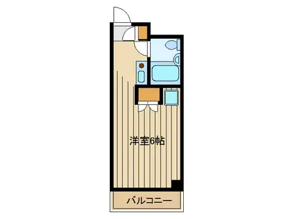 アーバンライフ赤塚(ワンルーム/4階)の間取り写真
