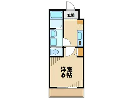 ラフィスタ宮崎台(1K/2階)の間取り写真