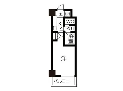 フォルビテッツァ岐阜(1K/4階)の間取り写真