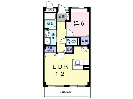 コータコートI(1LDK/3階)の間取り写真