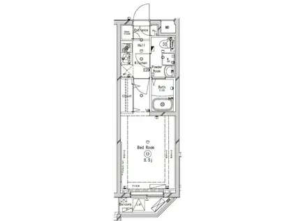 ラフィスタ練馬(1K/2階)の間取り写真