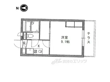 レオパレスSOPHIA(1K/1階)の間取り写真