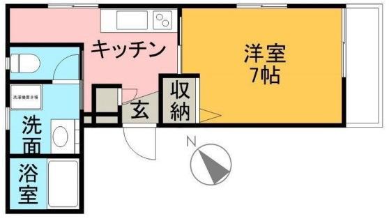 ビュー倉敷(1K/3階)の間取り写真