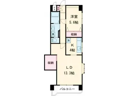 ESPERANZAII(1LDK/2階)の間取り写真