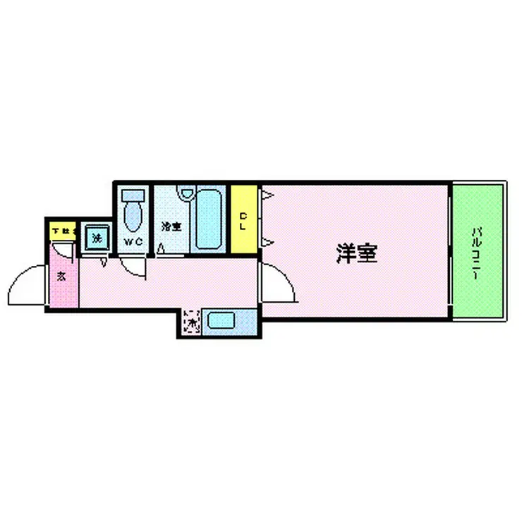 スカイコートヌーベル神田 7階階 間取り
