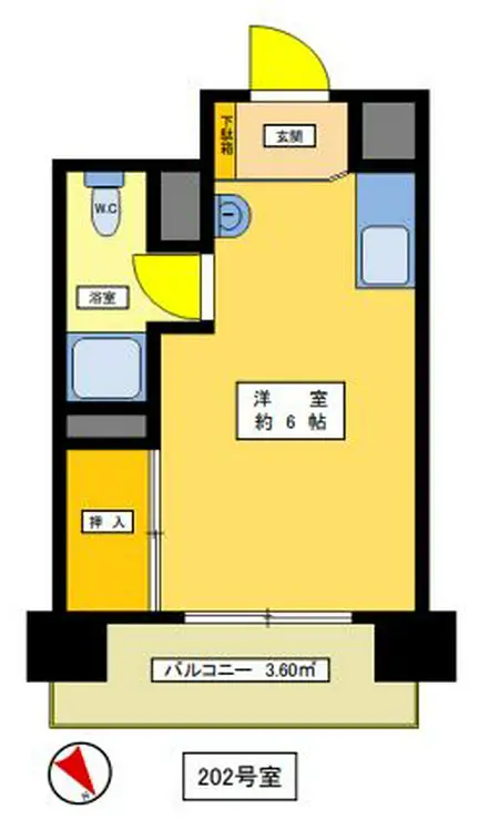 麻布永谷マンション 2階階 間取り