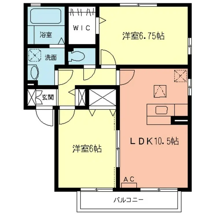 サンパティーク湘南 1階階 間取り