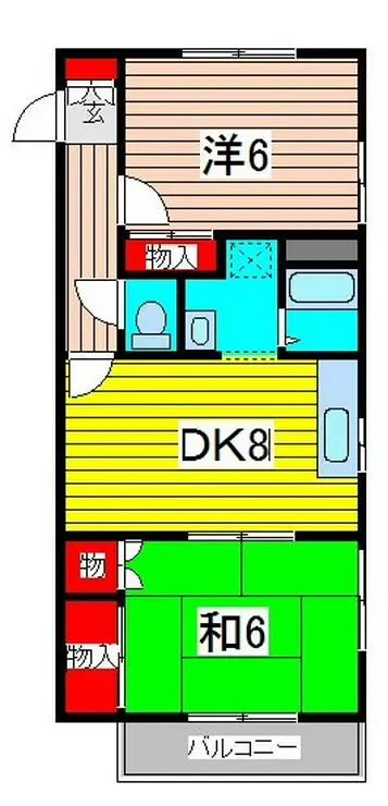 エステートピアK 2階階 間取り