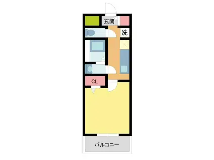 エルピスN5(1K/1階)の間取り写真