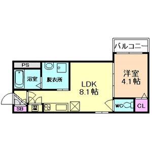 F ASECIA 諏訪ノ森(1LDK/3階)の間取り写真