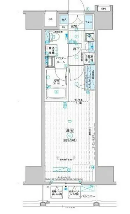 メインステージ入谷IV 9階階 間取り