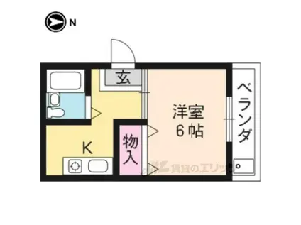 メゾングランドール乾隆(1K/4階)の間取り写真