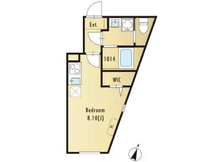 ルオーレ田端(ワンルーム/5階)の間取り写真