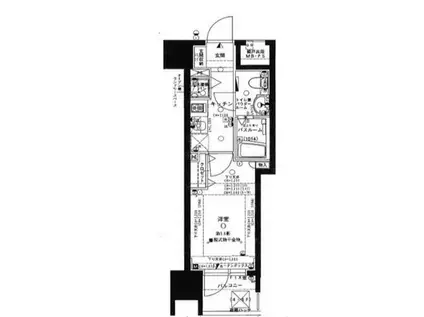 グローベル新大久保マスターズゲート(1K/5階)の間取り写真