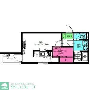 RADIANCE丸の内(ワンルーム/4階)の間取り写真