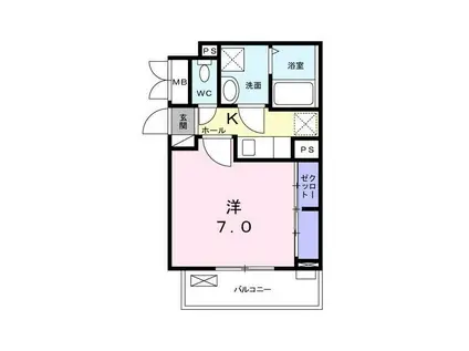 セイバリー西葛西I(1K/3階)の間取り写真