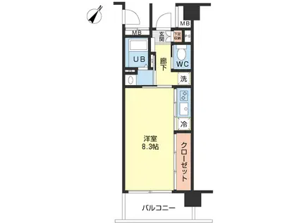 SALOTTO SHONAN(ワンルーム/3階)の間取り写真