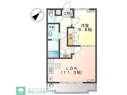 エトワール(1LDK/1階)の間取り写真