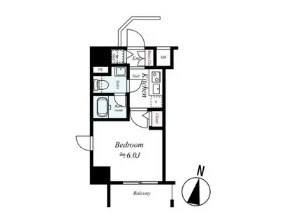 LEA横濱鶴見中央弐番館(1K/7階)の間取り写真