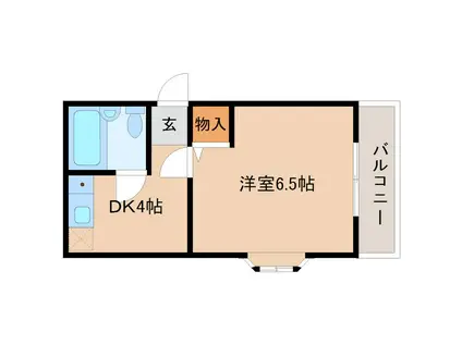 ロジェマンション(1DK/3階)の間取り写真