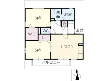 コーポ・幸I A棟(2LDK/1階)の間取り写真