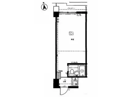安田神保町マンション(ワンルーム/7階)の間取り写真