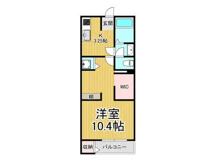 エスペランスモンド2(1K/1階)の間取り写真