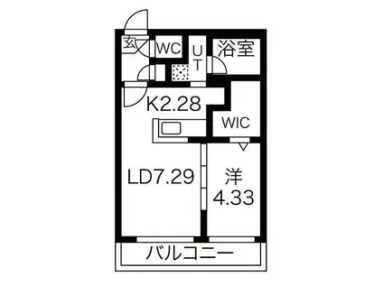 SーRESIDENCE西町(1LDK/5階)の間取り写真