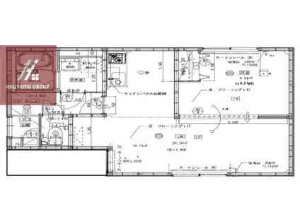 BELLEVUE巽南(1LDK/1階)の間取り写真