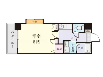 グレイスジニヤル(1K/3階)の間取り写真