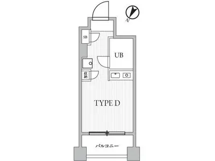 T SGARDEN多摩センター(ワンルーム/1階)の間取り写真