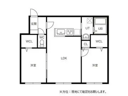 RIPOSO栄通(2LDK/2階)の間取り写真