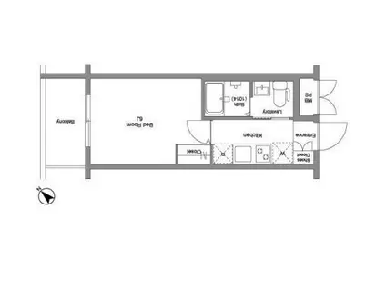 コンフォリア早稲田デュー(1K/3階)の間取り写真